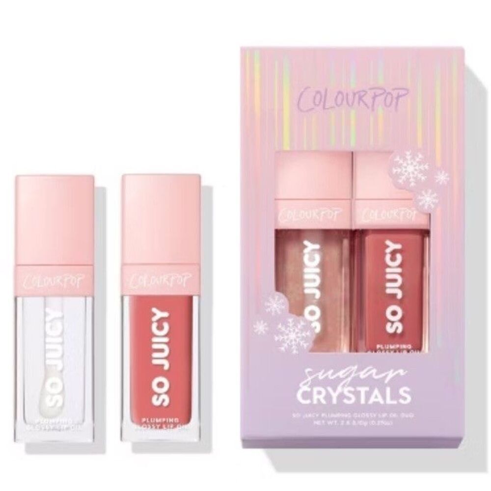 Colourpop so juicy plumping glossy lip oil duo